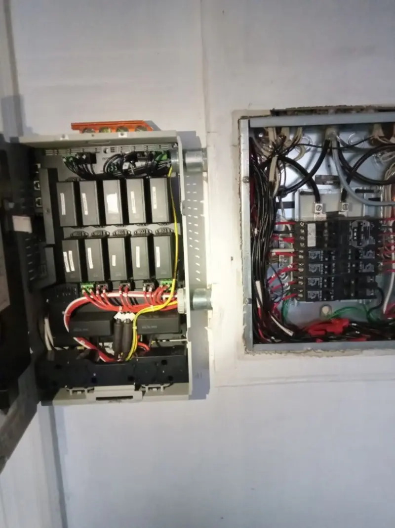 Electrical panel upgrade completed for Security Camera Wiring in Bangor